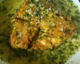 A picture of step 13 of Chicken Francaise.