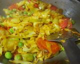 गाजर मटर पत्ता गोभी की सब्जी (Gajar matar patta gobhi ki sabzi recipe in hindi) रेसिपी चरण 3 फोटो