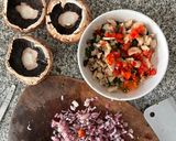 Foto del paso 1 de la receta: Hongos Portobello relleno