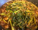 A picture of step 8 of Adobong Kangkong (water spinach).