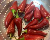 A picture of step 6 of Stuffed red chilli pickle.