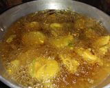 A picture of step 3 of Viazi karai #4weekschallenge.