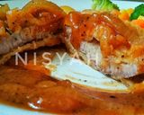Foto langkah ke 5 dari resep Steak Sapi Krispi dengan Saus Kaldu Barbeque 🐮 #KitaBerbagi.