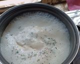 A picture of step 2 of Paneer with herbs.