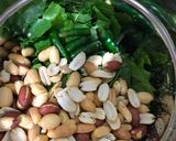A picture of step 1 of Golden Cheesy Palak Nuts 🥜.