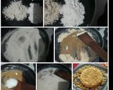 A picture of step 2 of Samak and Jowar aata ka halwa.