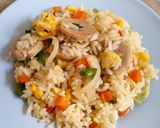 Foto langkah ke 4 dari resep Nasi Goreng Mentega.