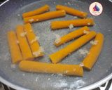 A picture of step 3 of Rajasthani Gatte ki sabzi (no onion no garlic).