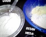 A picture of step 1 of Dahi phulkiya.
