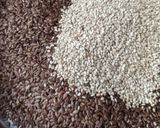 A picture of step 1 of Healthy flax and sesame Seeds Chikki / Digestive Chikki.