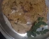 A picture of step 5 of Drumsticks leaves paratha.