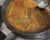A picture of step 4 of Sambhar Sadam south indian sambhar rice.