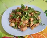 รูปขั้นตอนการทำที่ 4 ของ หมูย่างพริกไทยดำผัดหอมใหญ่