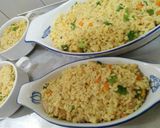 Foto langkah ke 4 dari resep Rice baked with ccs(chesee,chicken,seafood)#bikinRamadanberkesan.