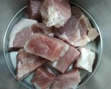 A picture of step 1 of Cochinita Pibil.