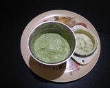 A picture of step 1 of Coconut peanut chutney.