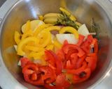 Une image de l'étape 3 de Bar au four et ses petits légumes.
