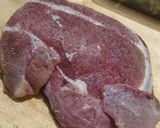 A picture of step 3 of Venison Blade Roast and veggies.