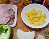 Foto del paso 1 de la receta: Alambre de chuleta ahumada con piña
