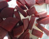 A picture of step 1 of Beetroot Poori.