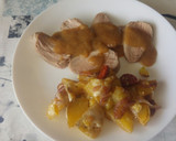 Foto del paso 5 de la receta: Solomillo de cerdo a la sal con patatas gratinadas