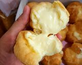 รูปขั้นตอนการทำที่ 8 ของ ชูครีมไส้ทะลัก (choux cream)