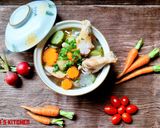 Hình bước làm 3 của món Canh gà rau củ