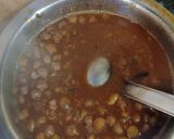 A picture of step 3 of Tikki chole chaat.