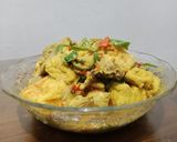 Foto langkah ke 5 dari resep Ayam tahu bumbu kuning kuah pedas.