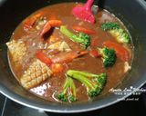 【好侍咖哩】[阿妮塔♥yummy] 椰香咖哩海鮮鍋的食譜步驟3照片
