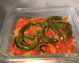 Une image de l'étape 7 de Piments verts doux aux tomates et oignon de roscoff.