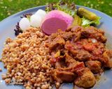 Zúza pörkölt tarhonyával GM recept fázis 3 fotója