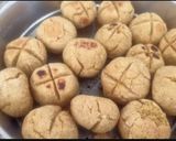 A picture of step 5 of Rajsthani Dal Baati Churma thali (lunch or dinner).