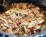 A picture of step 7 of Crockpot Shredded Italian Chicken 🐔.