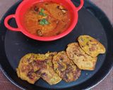 A picture of step 6 of Besan Chilla Curry.