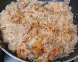 A picture of step 3 of Chicken polaw.