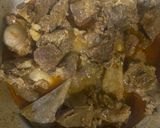 A picture of step 3 of Mutton Qourma.