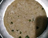 A picture of step 4 of Poha dhokla.