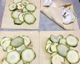 Une image de l'étape 2 de Feuilletés courgettes et chèvre.