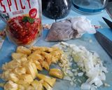 Foto langkah ke 1 dari resep Fusilli Saus Arabiatta dengan Nanas.