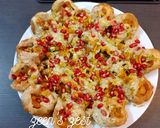 A picture of step 3 of Dahi Puri Chaat.