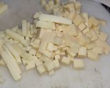 Foto del paso 1 de la receta: Pajaritas con jamón y chorizo y abundante queso gouda