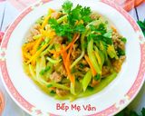 Hình bước làm 4 của món Thịt heo xào su su và cà rốt