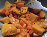 A picture of step 2 of Mango Papaya Chutney.
