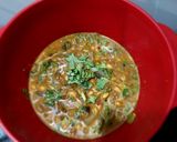 A picture of step 4 of Soyabean and Lauki curry.