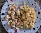 A picture of step 1 of Fruit Chaat.