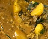 Gambar langkah 5 resipi Kari Daging kerisik.