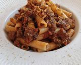 Foto del paso 6 de la receta Pasta con salsa de tomate, champiñones y albahaca