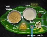 A picture of step 1 of Moong dal (Green Gram Beans) Ladoo | Pasi Paruppu Urundai |  Nei urundai - Healthy Snacks.