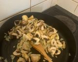 A picture of step 2 of Chicken and Mushroom.